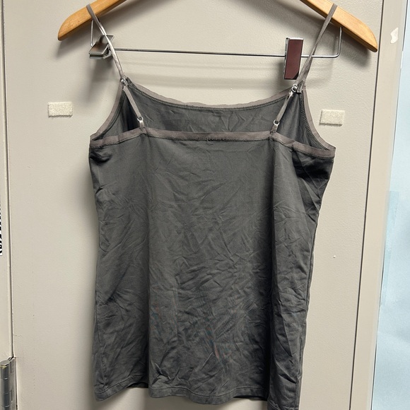 Gray Spaghetti Strap Tank - Picture 2 of 2